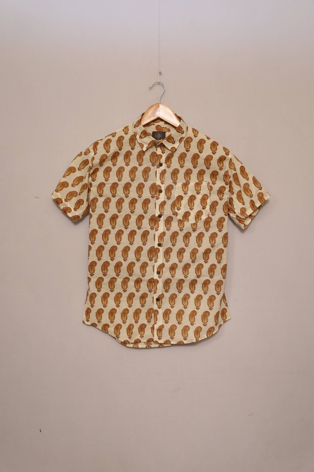 Amber Paisley Unisex Cotton Shirt