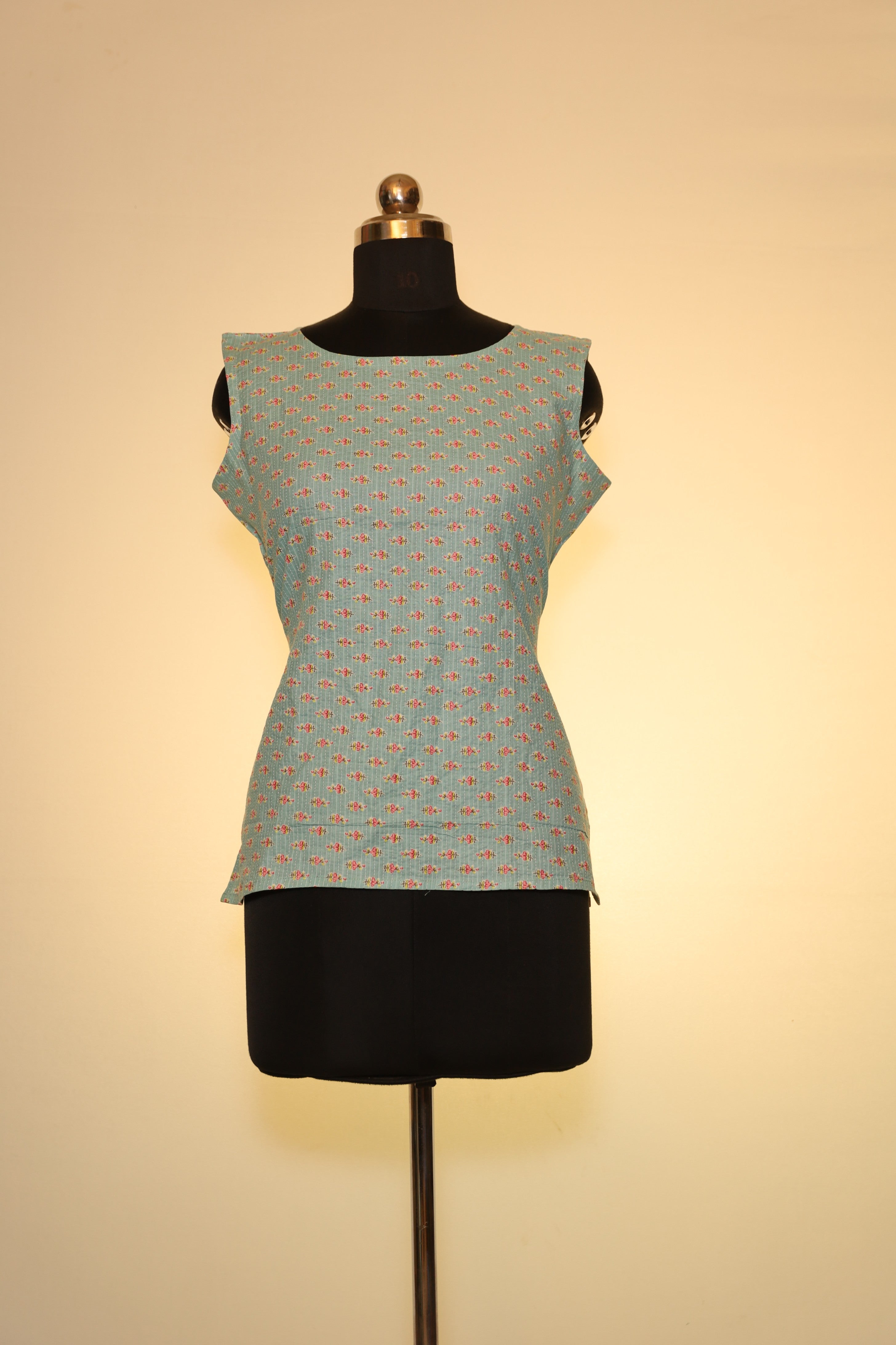 Blossom Breeze Sleeveless Short Top