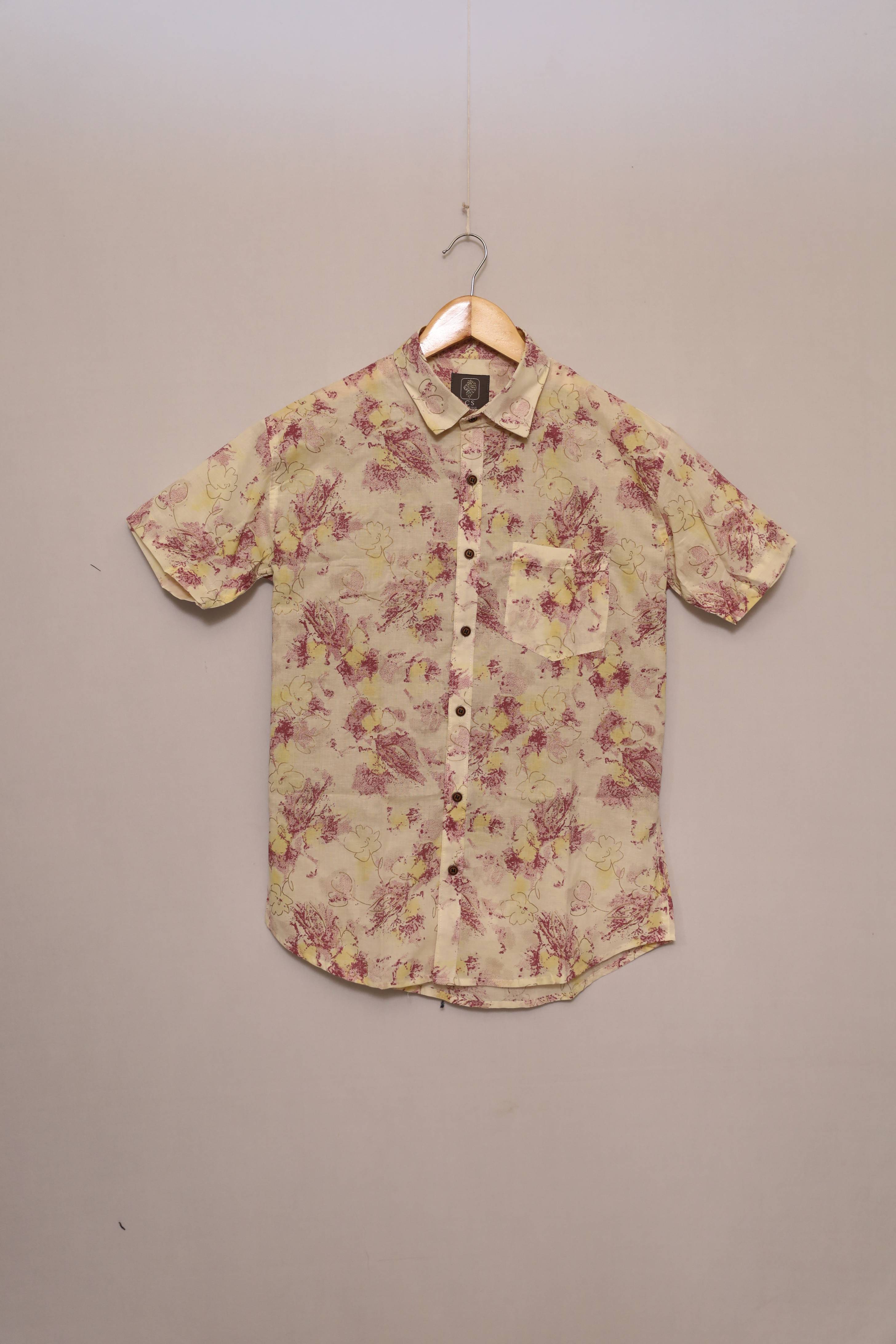 Blush Botanical Unisex Cotton Shirt