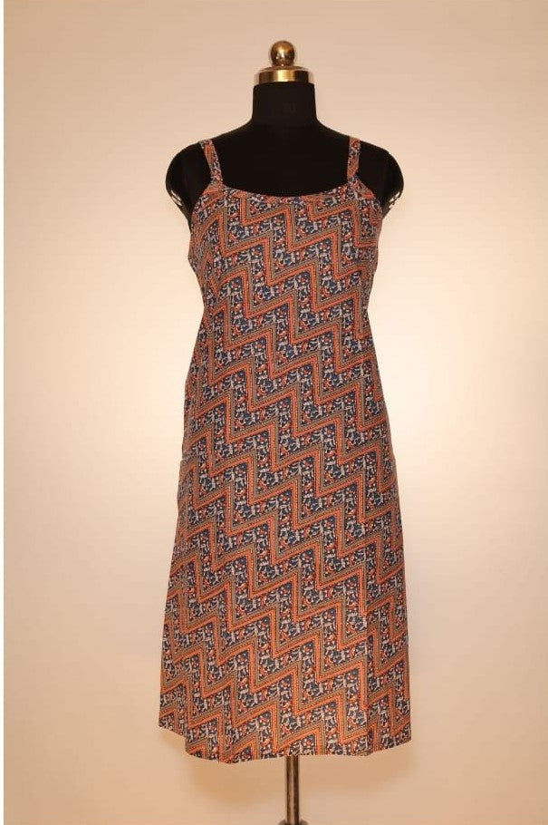 Brown Floral Abstract Print