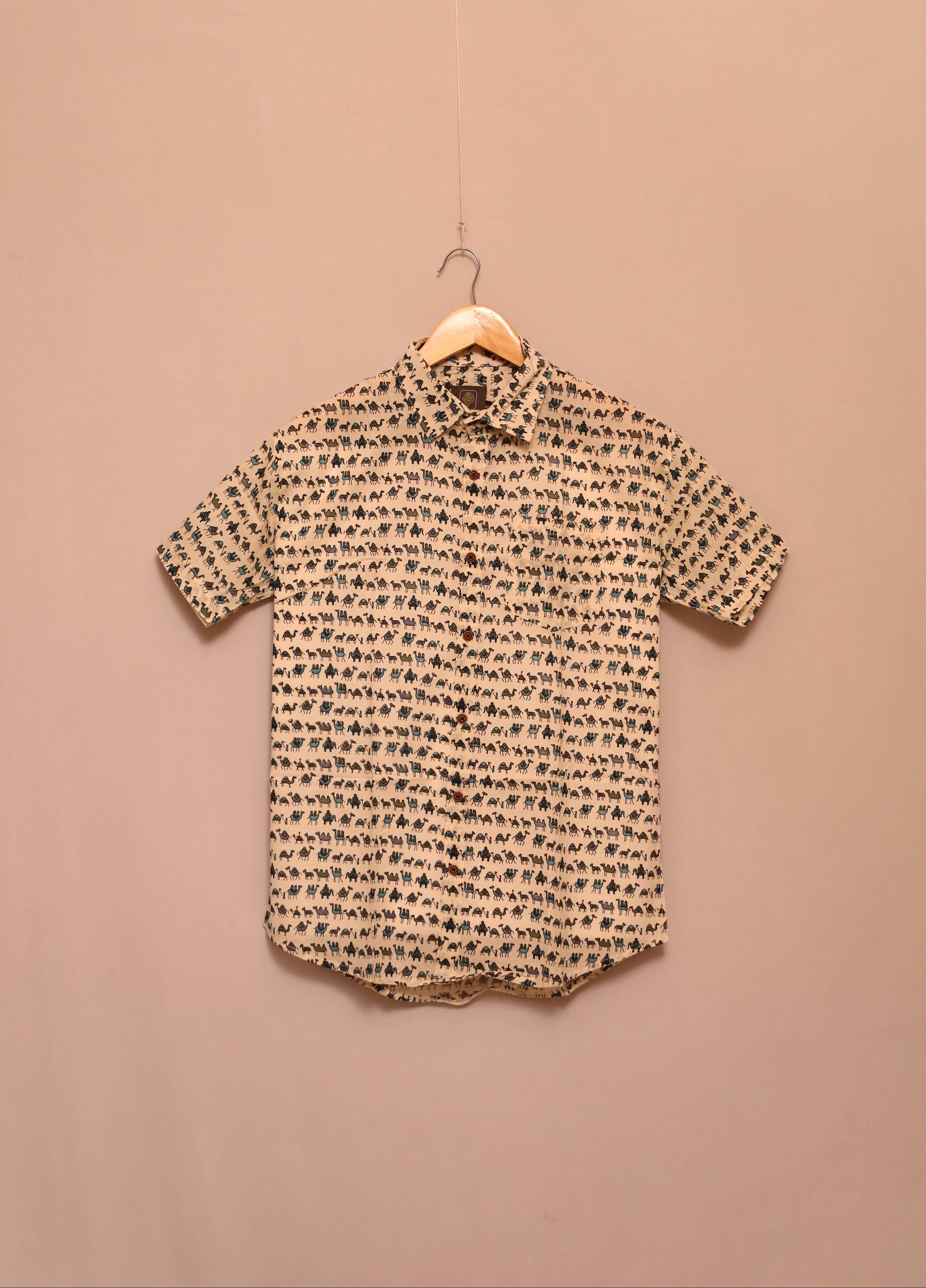 Desert Caravan Unisex Cotton Shirt