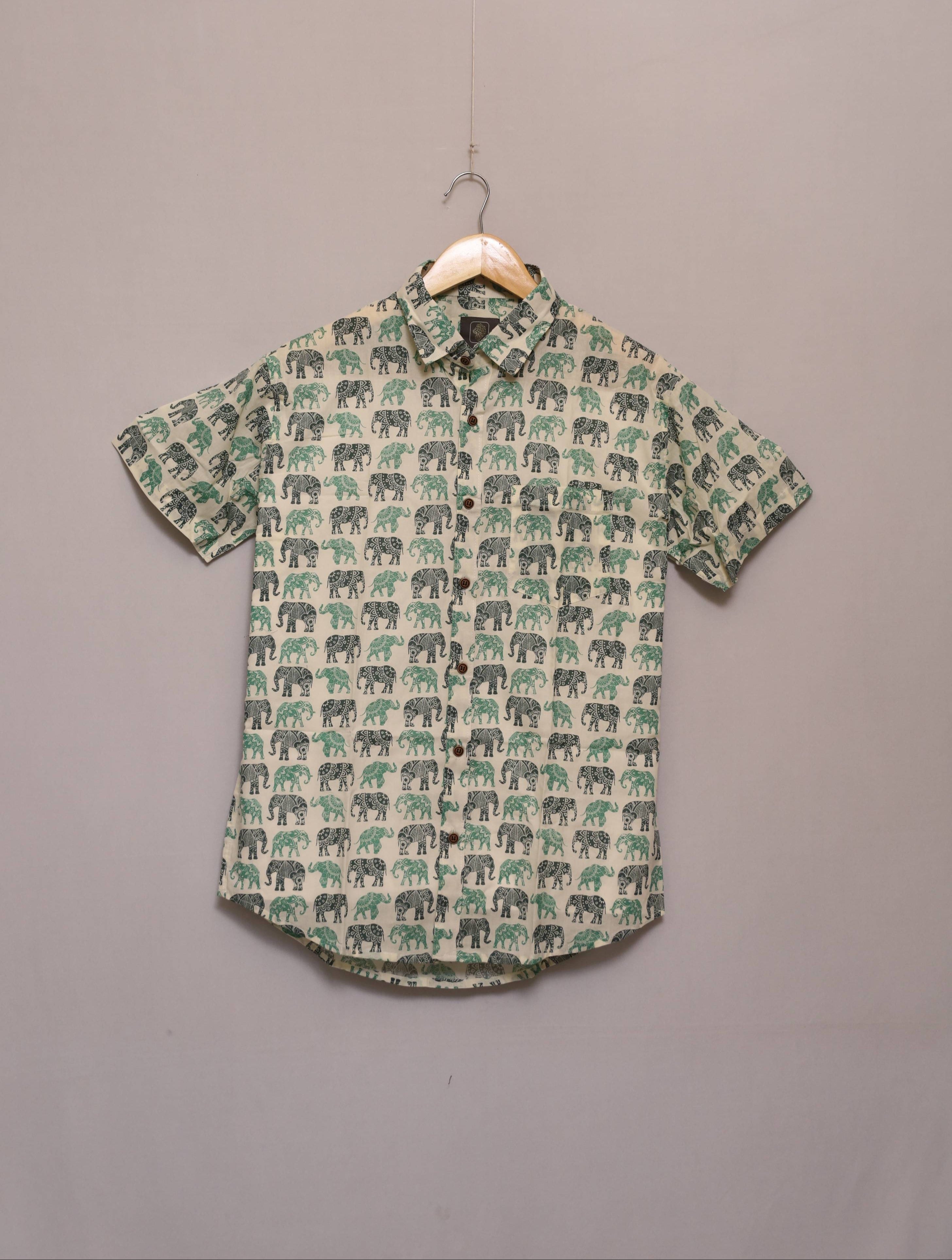 Emerald Haathi Cotton Shirt