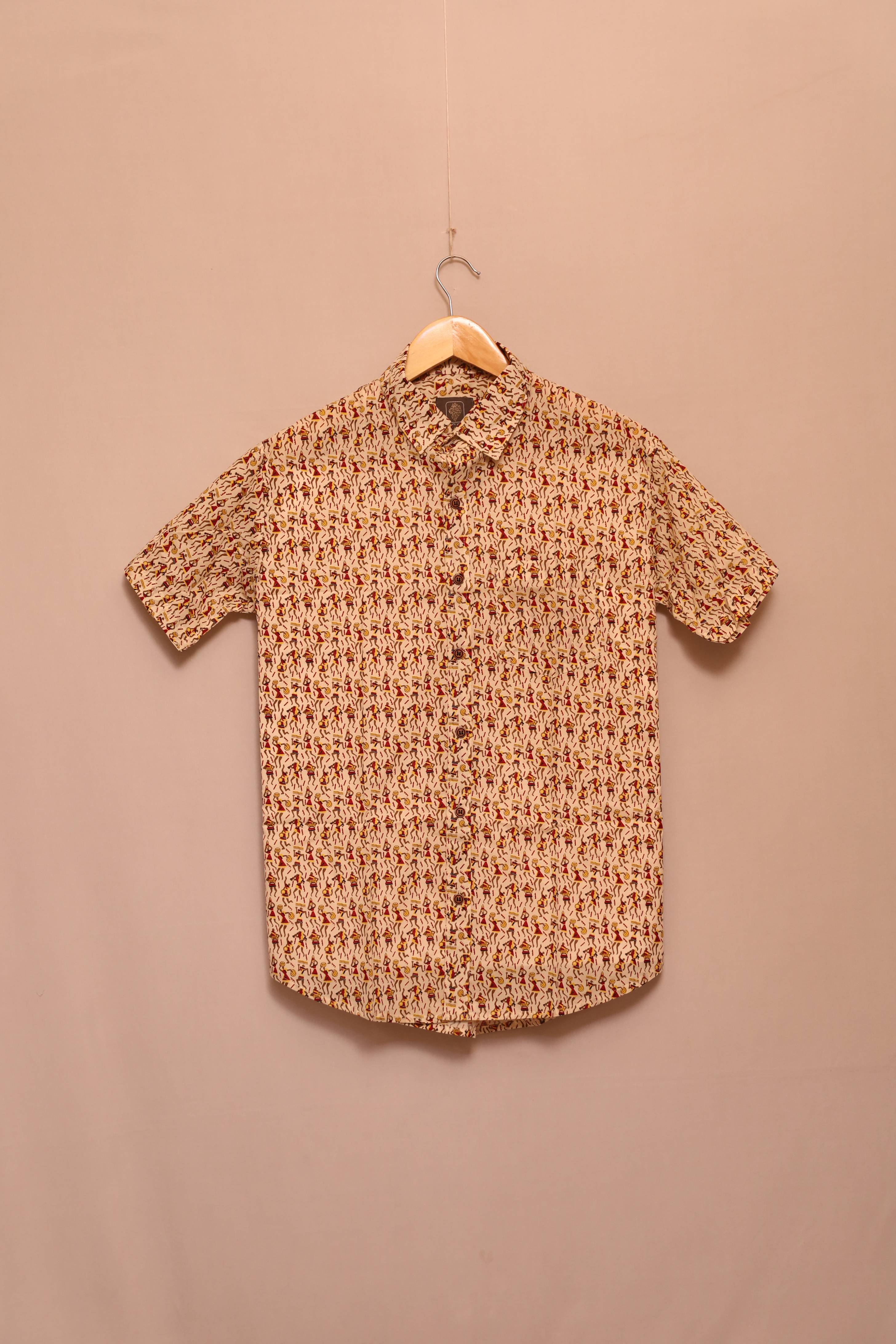 Festive Sprinkle Cotton Shirt