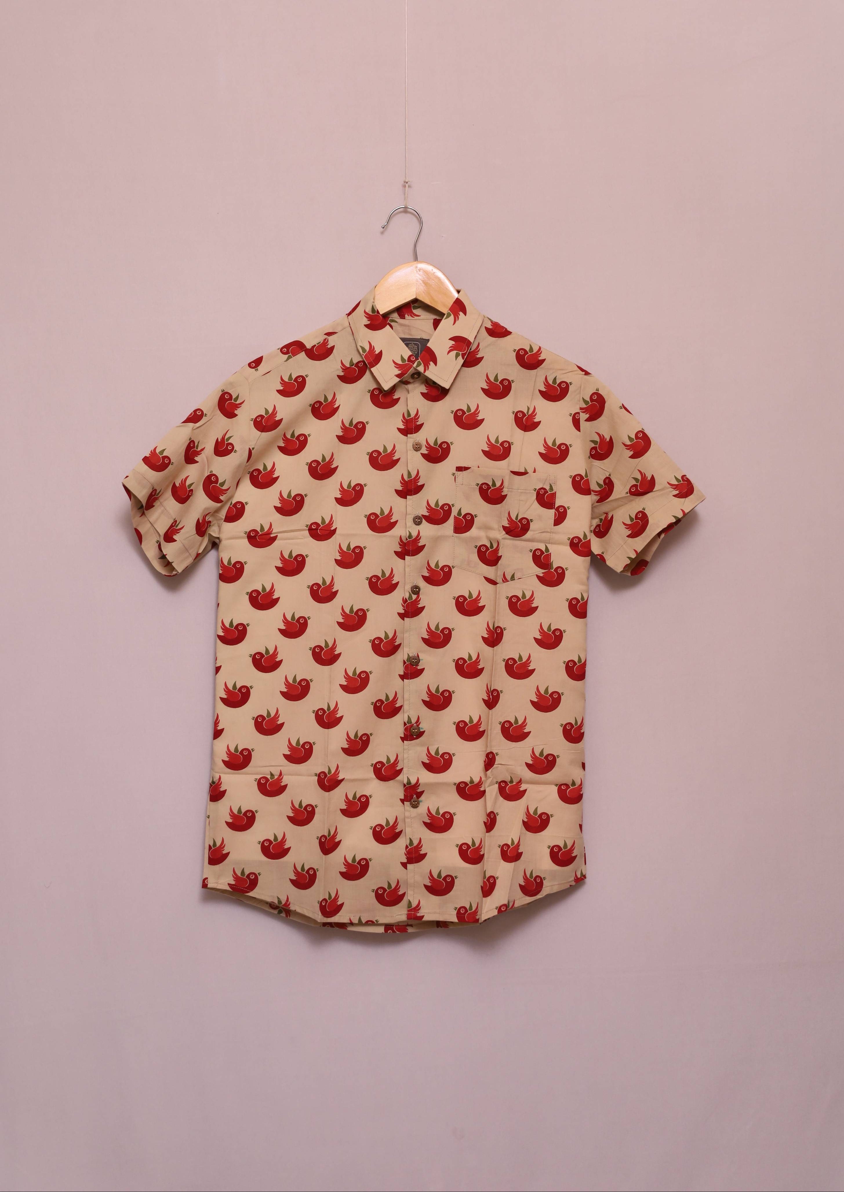 Happy Flock Cotton Shirt