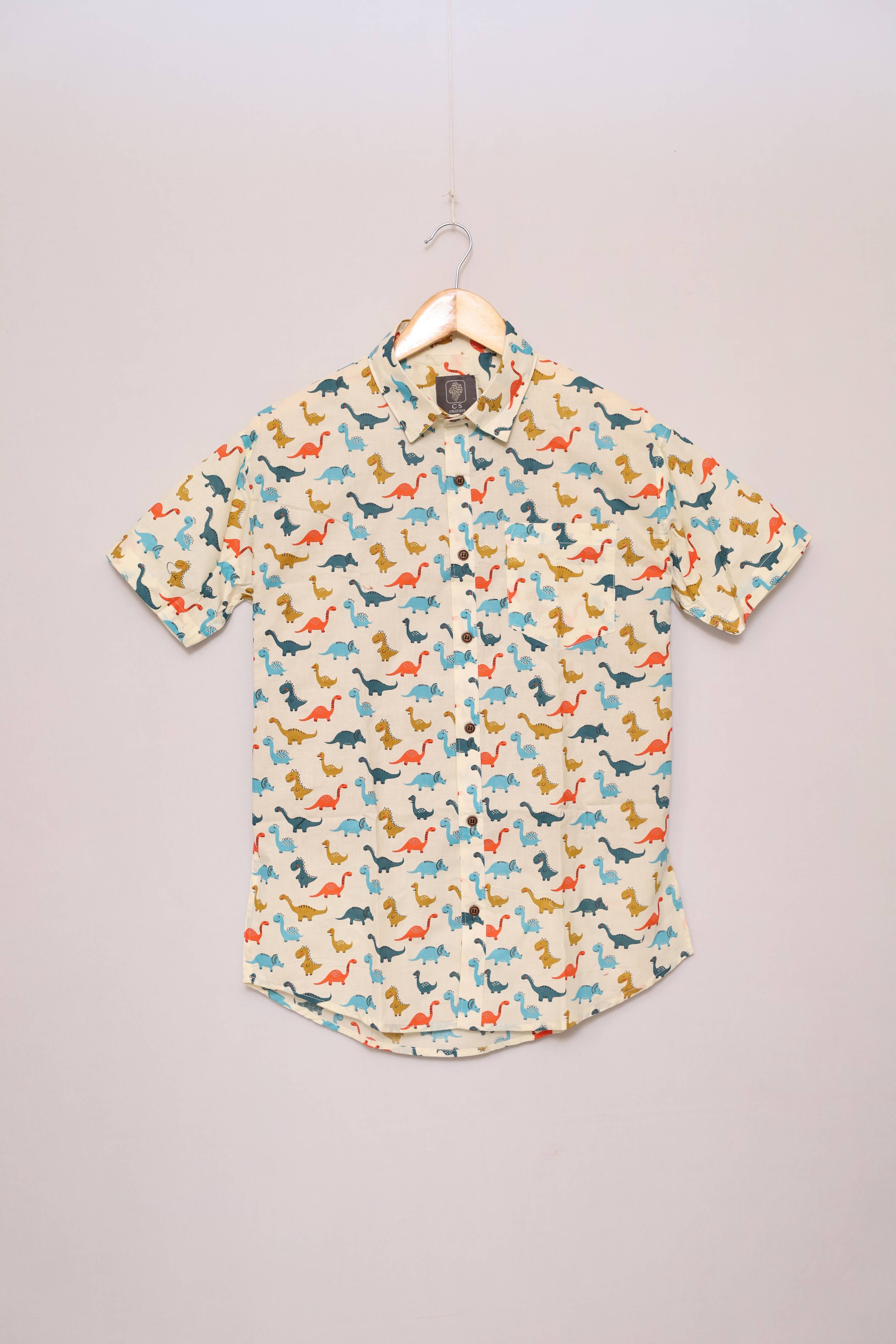 Jurassic Joy Unisex Cotton Shirt
