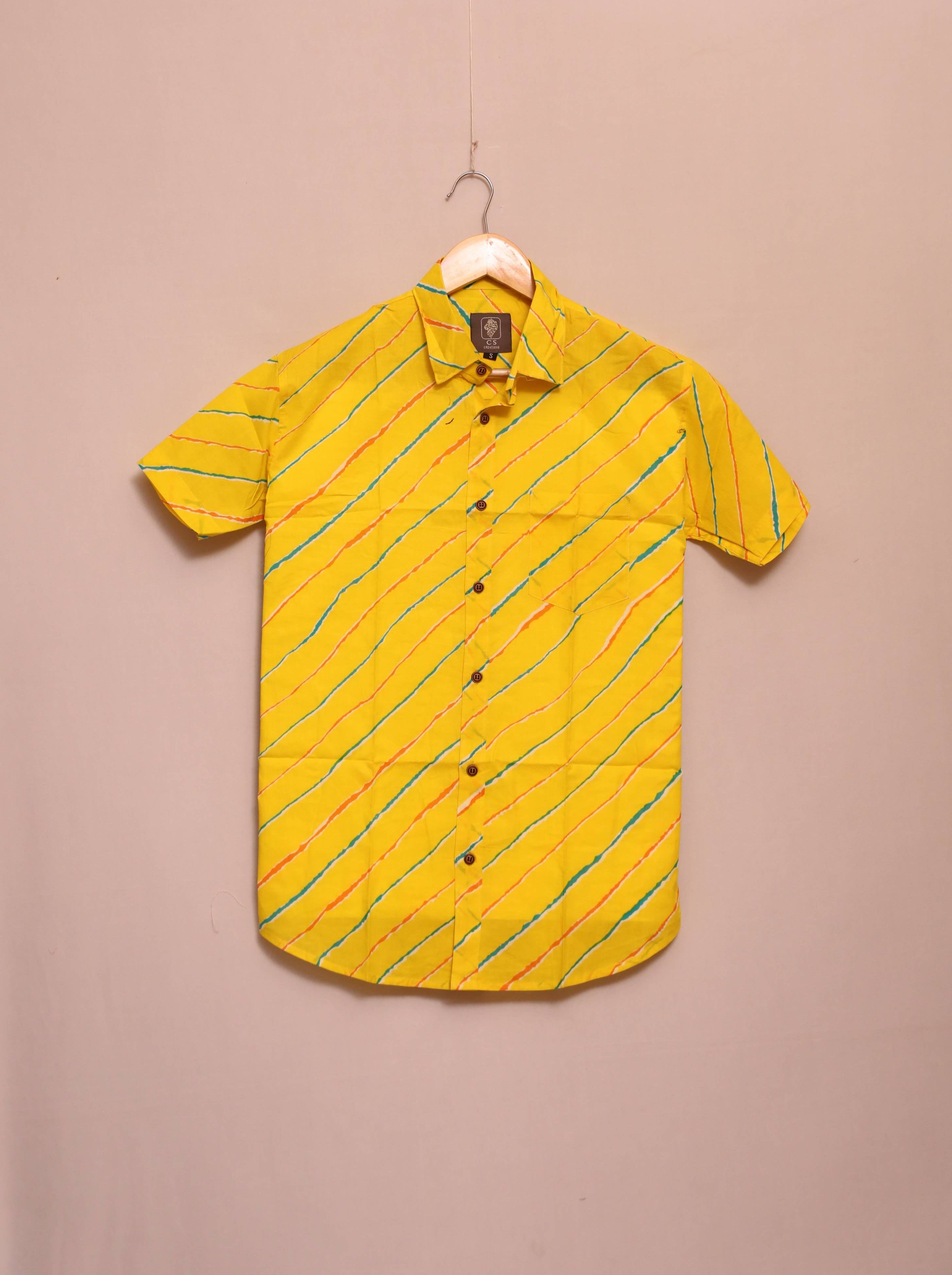Lemon Twist Cotton Shirt