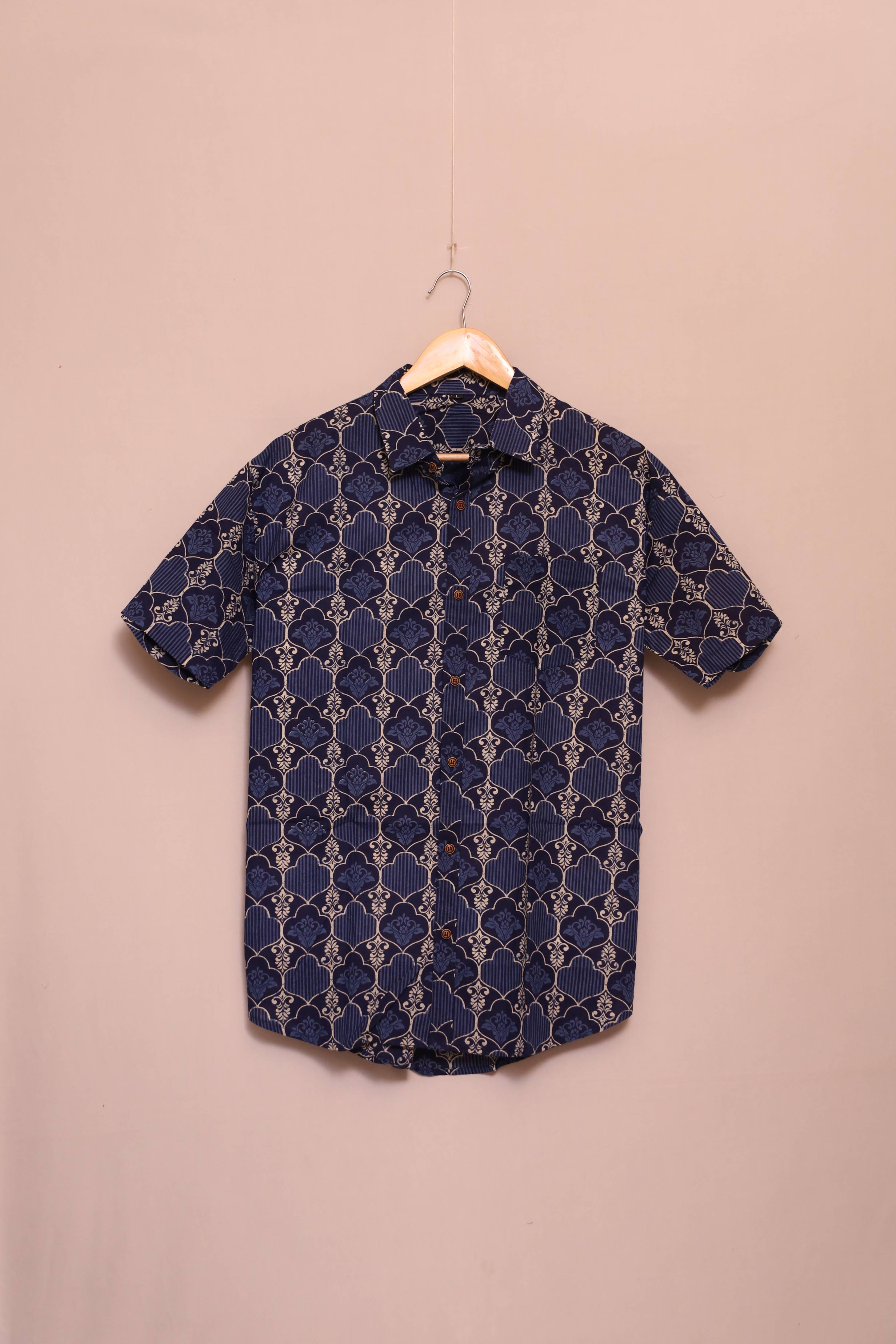 Majestic Sapphire Cotton Shirt