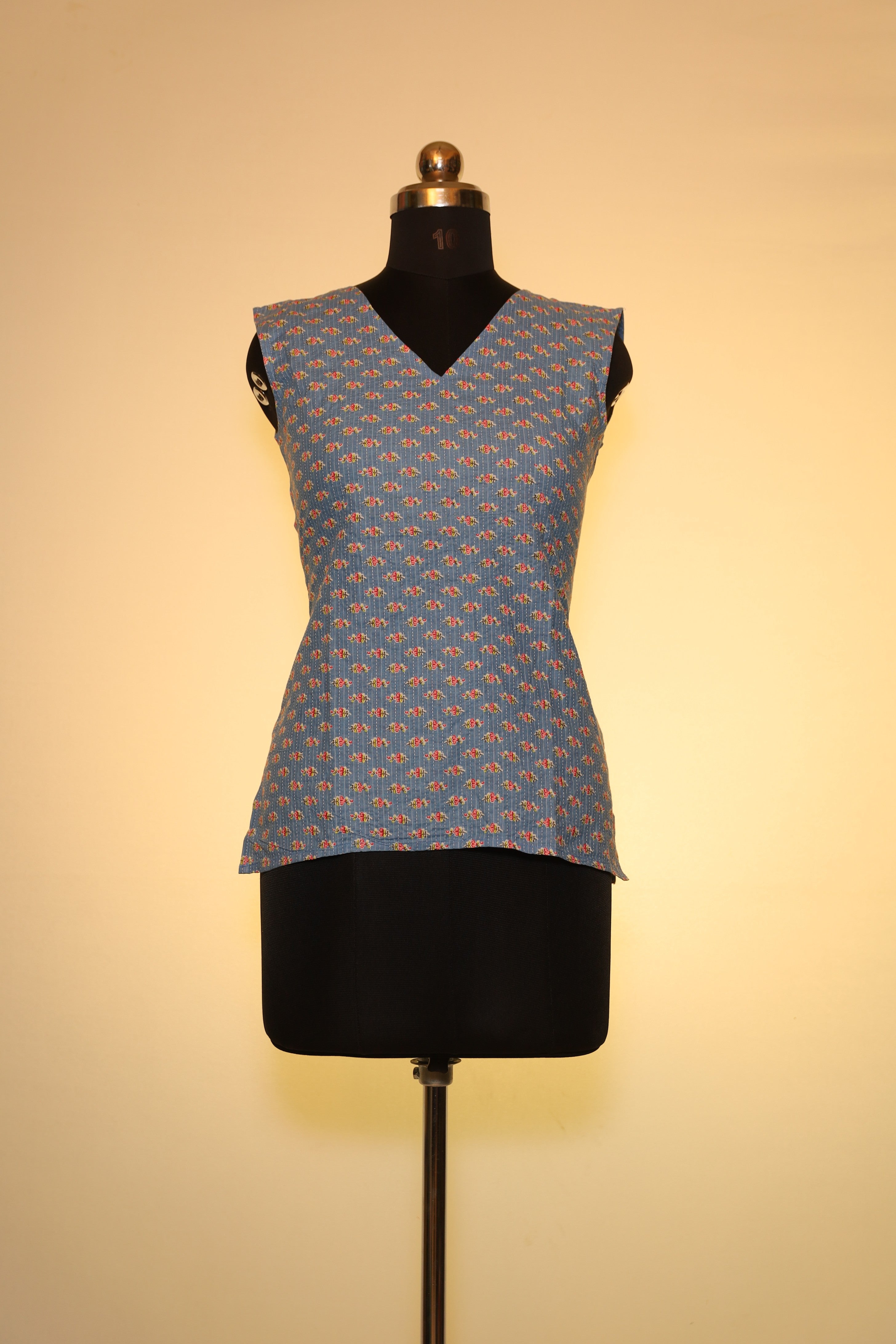 Meadow Dusk Sleeveless Short Top