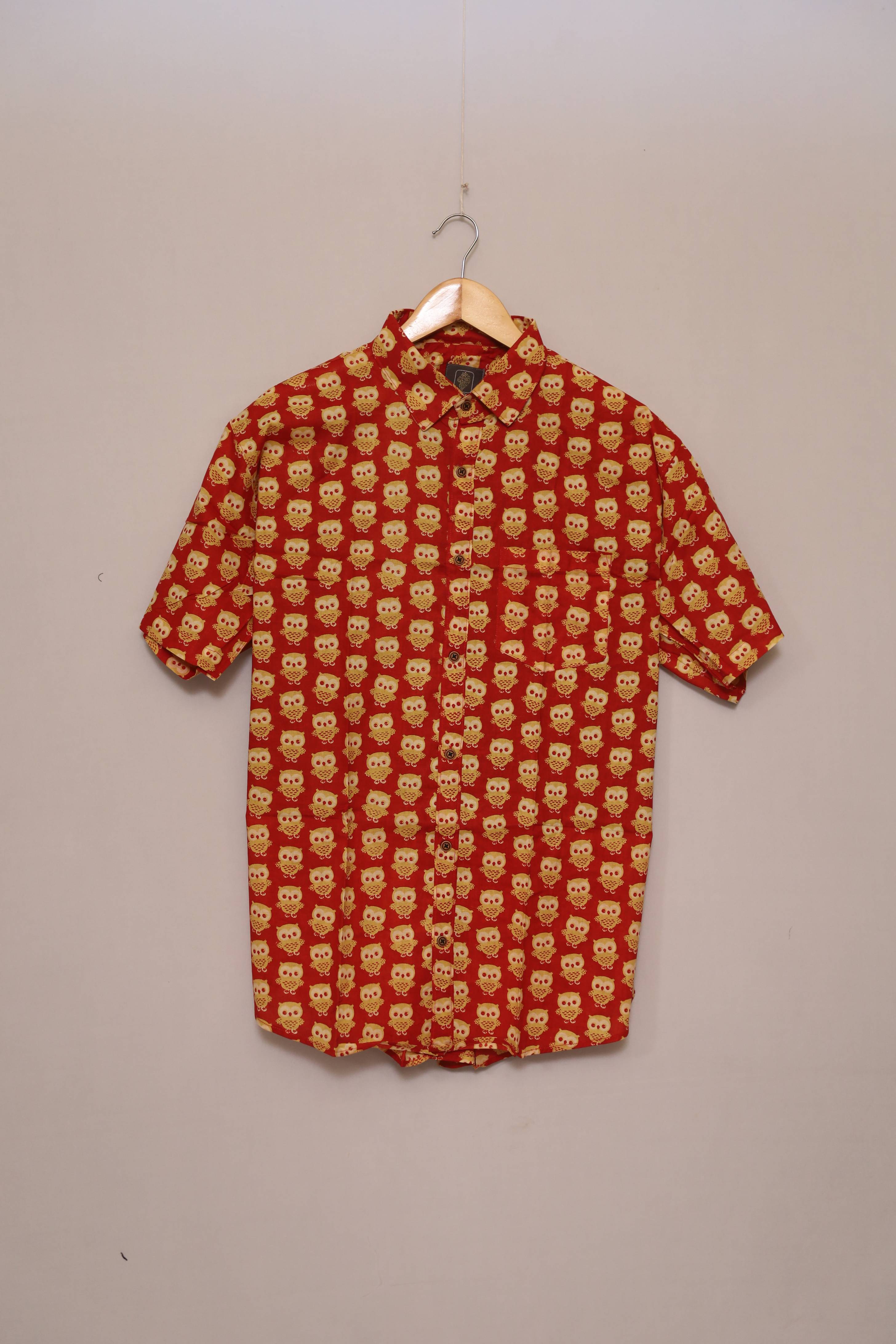 Mellow Owl Unisex Cotton Shirt