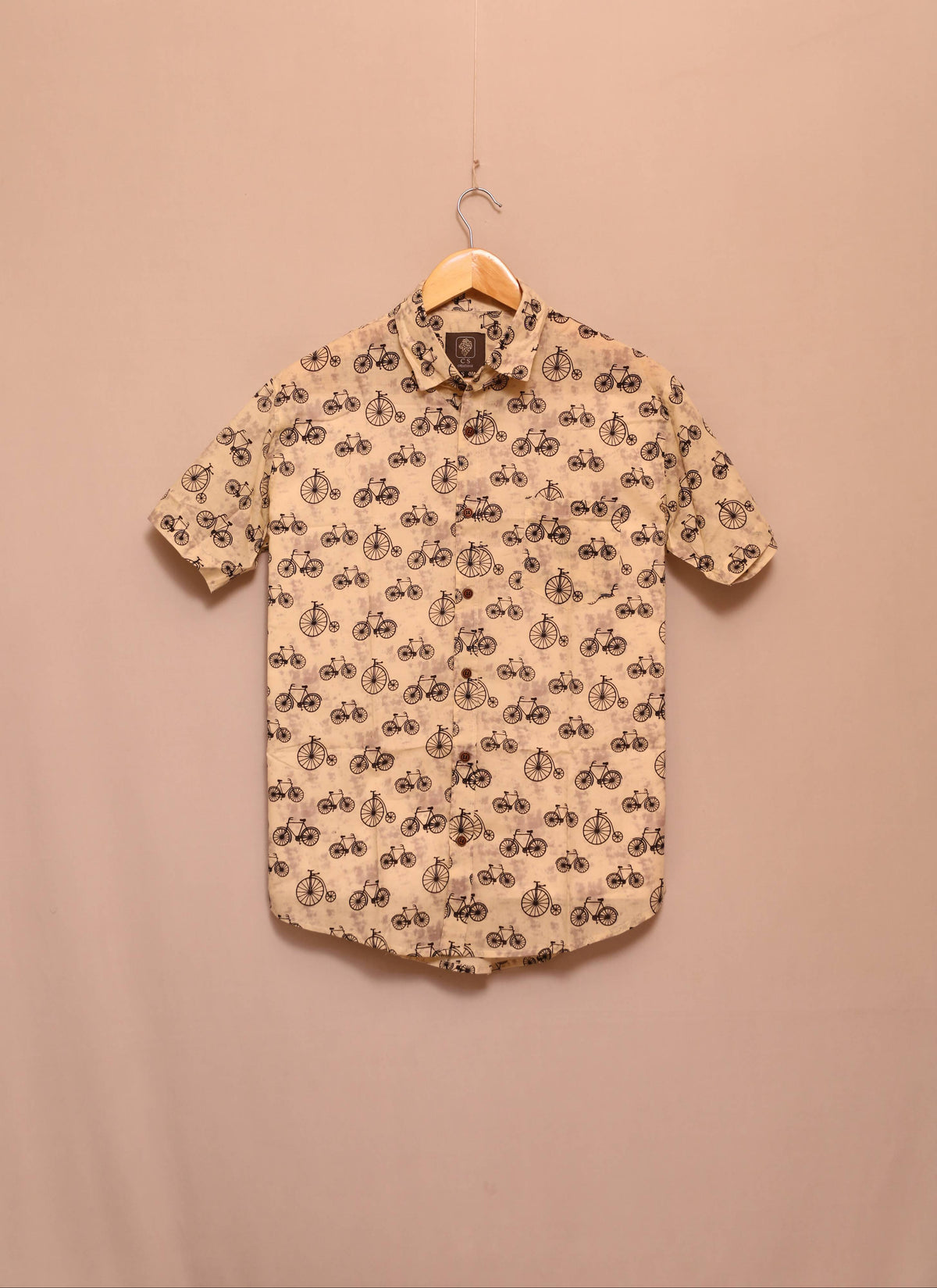 Monochrome Cycle Unisex Cotton Shirt