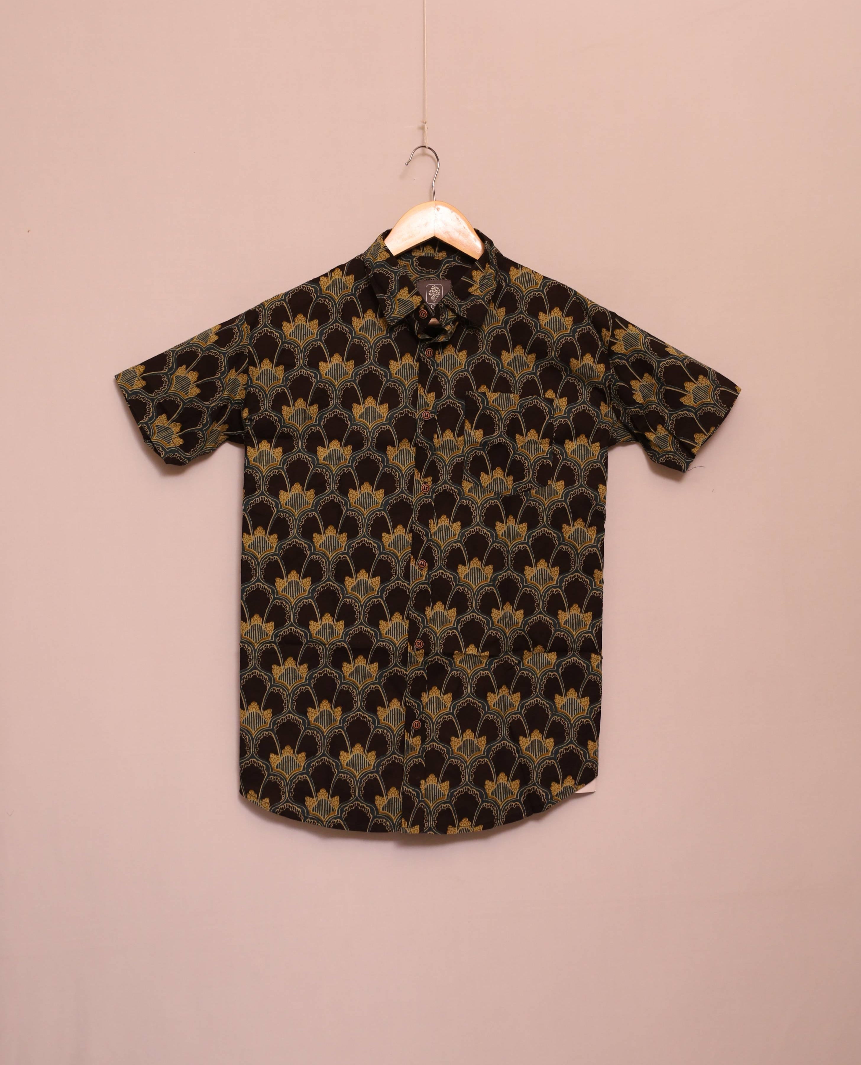 Nightfall Palmette Cotton Shirt