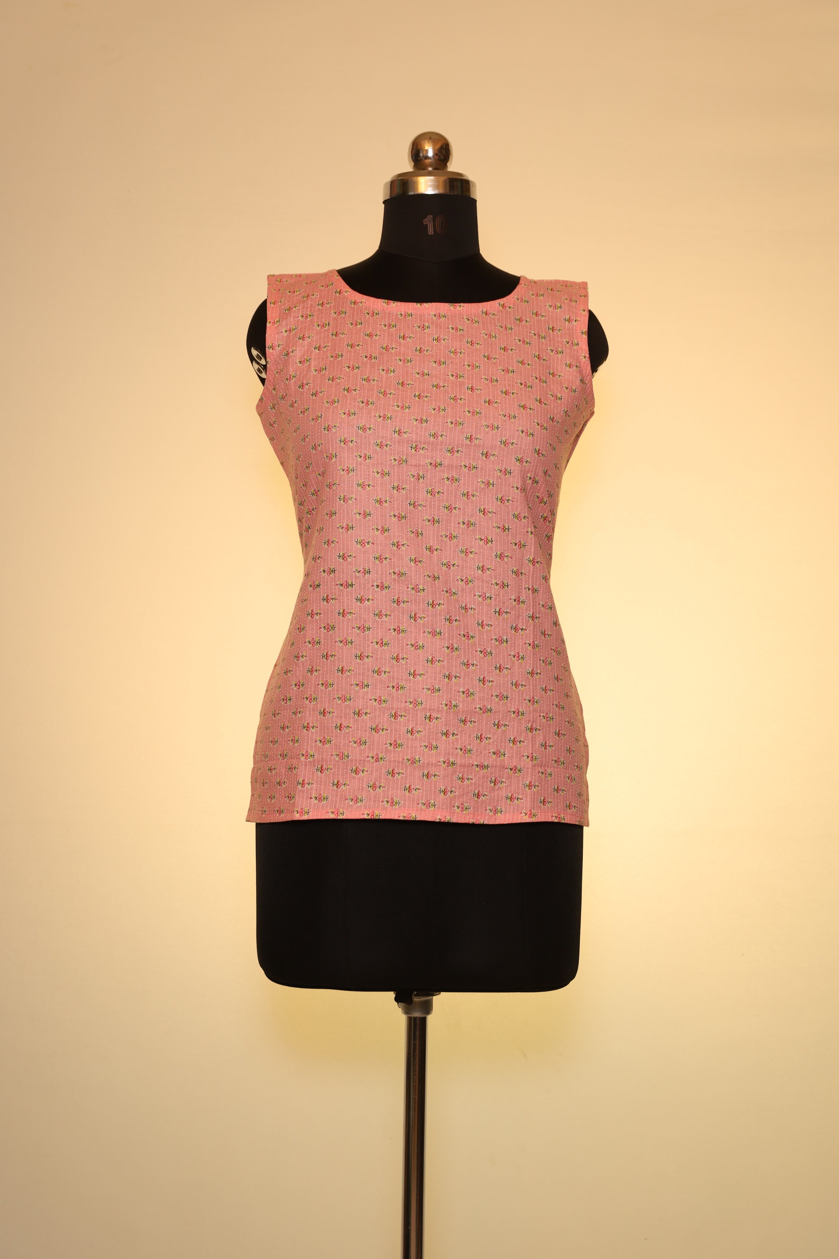 Pink Petal Sleeveless Short Top