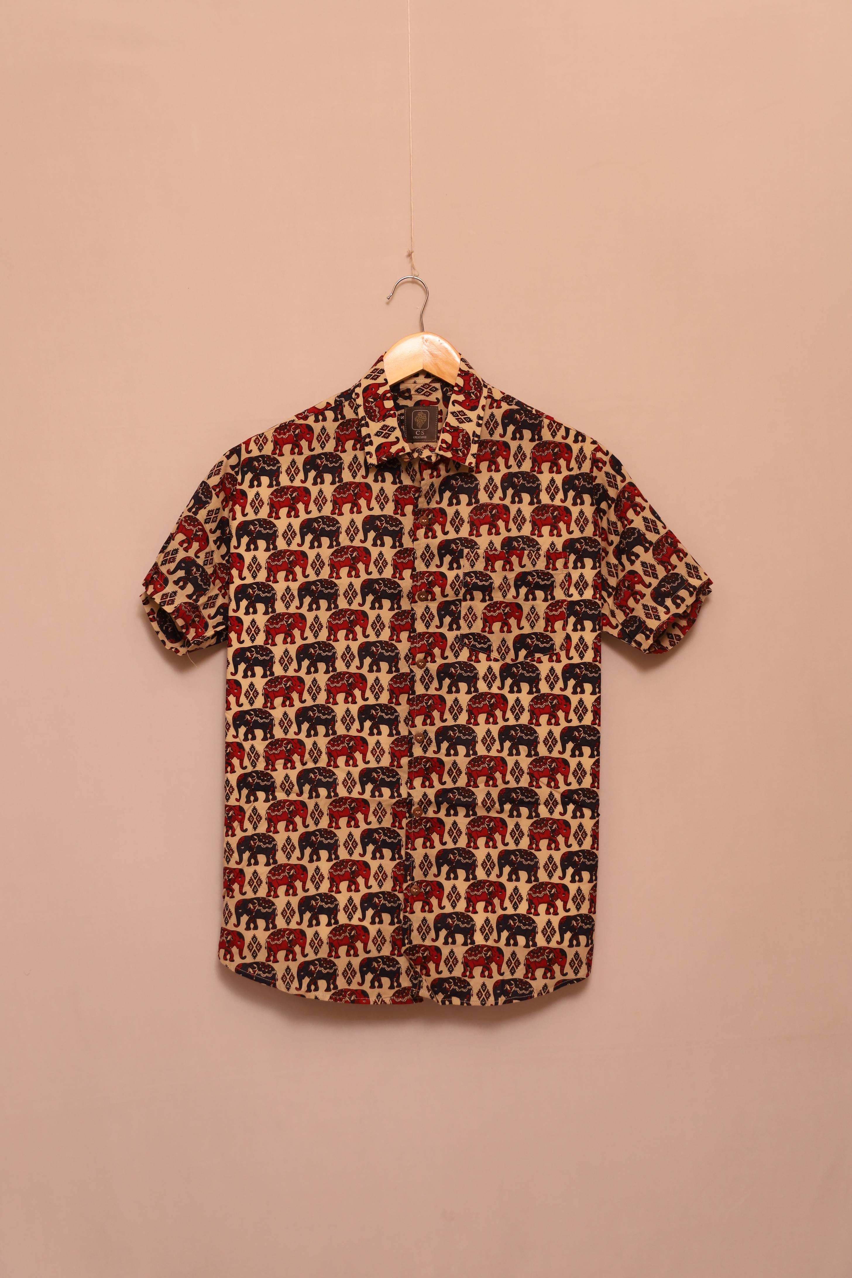 Regal Elephant Unisex Cotton Shirt