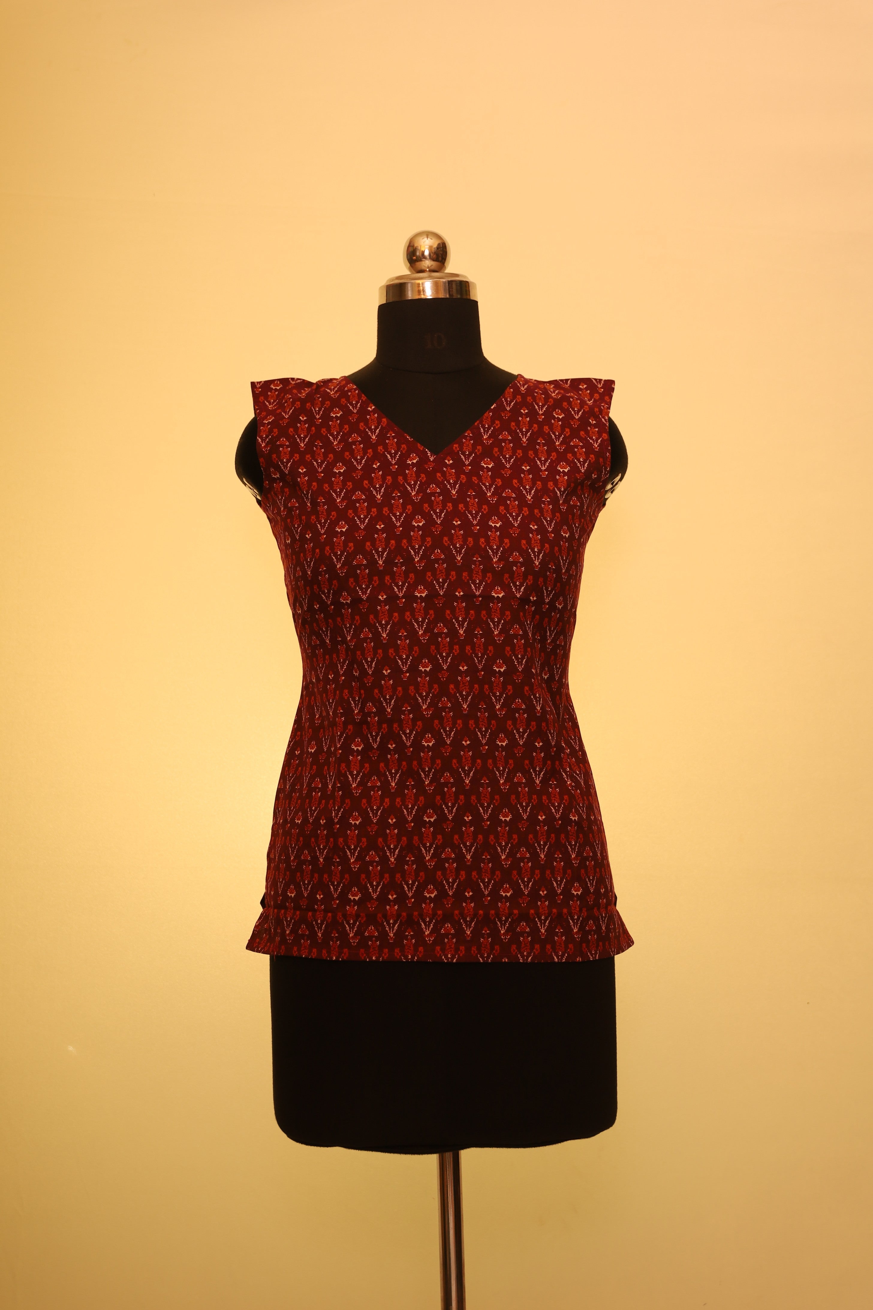 Ruby Vine Sleeveless Short Top