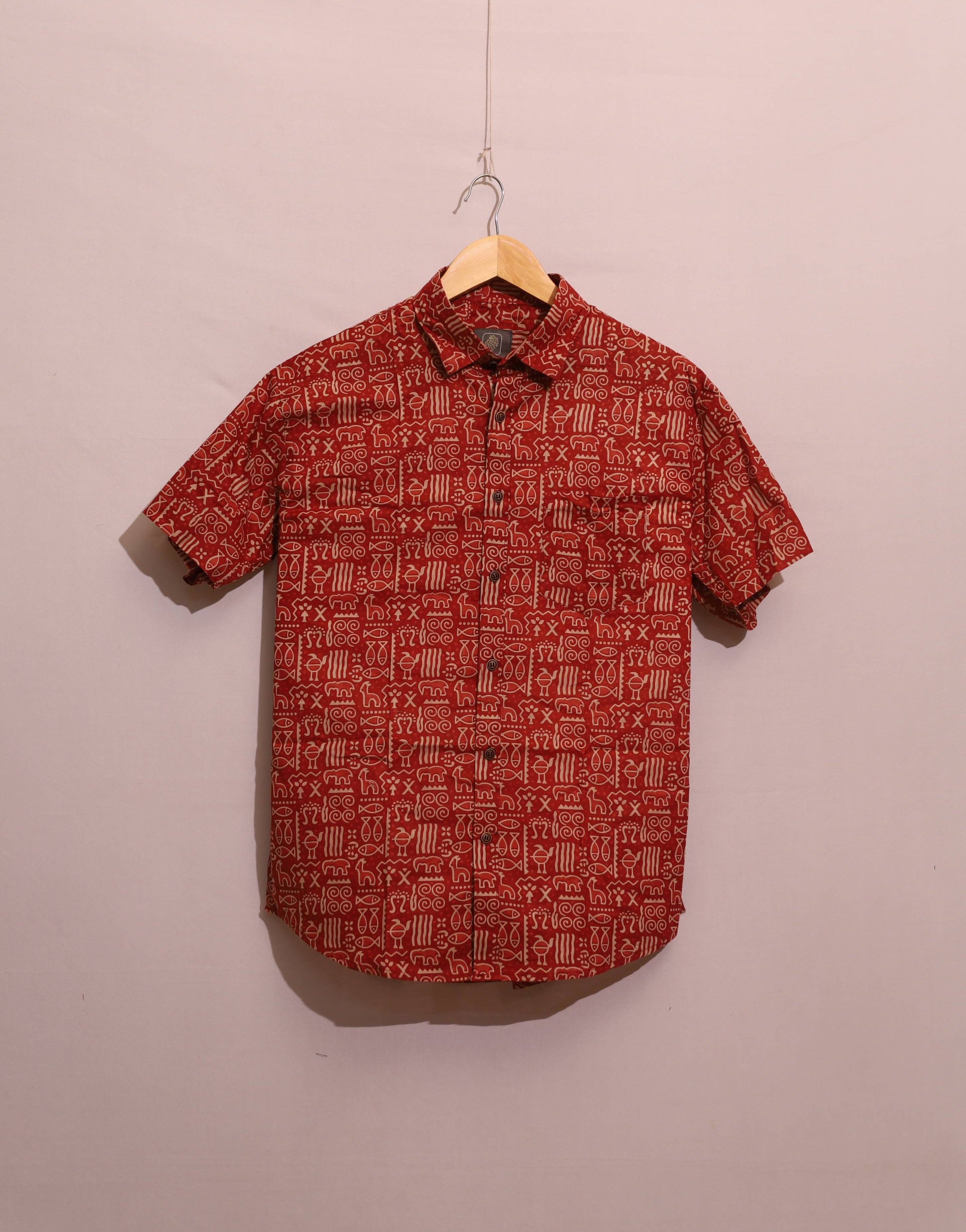 Rust Tribal Glyph Unisex Shirt