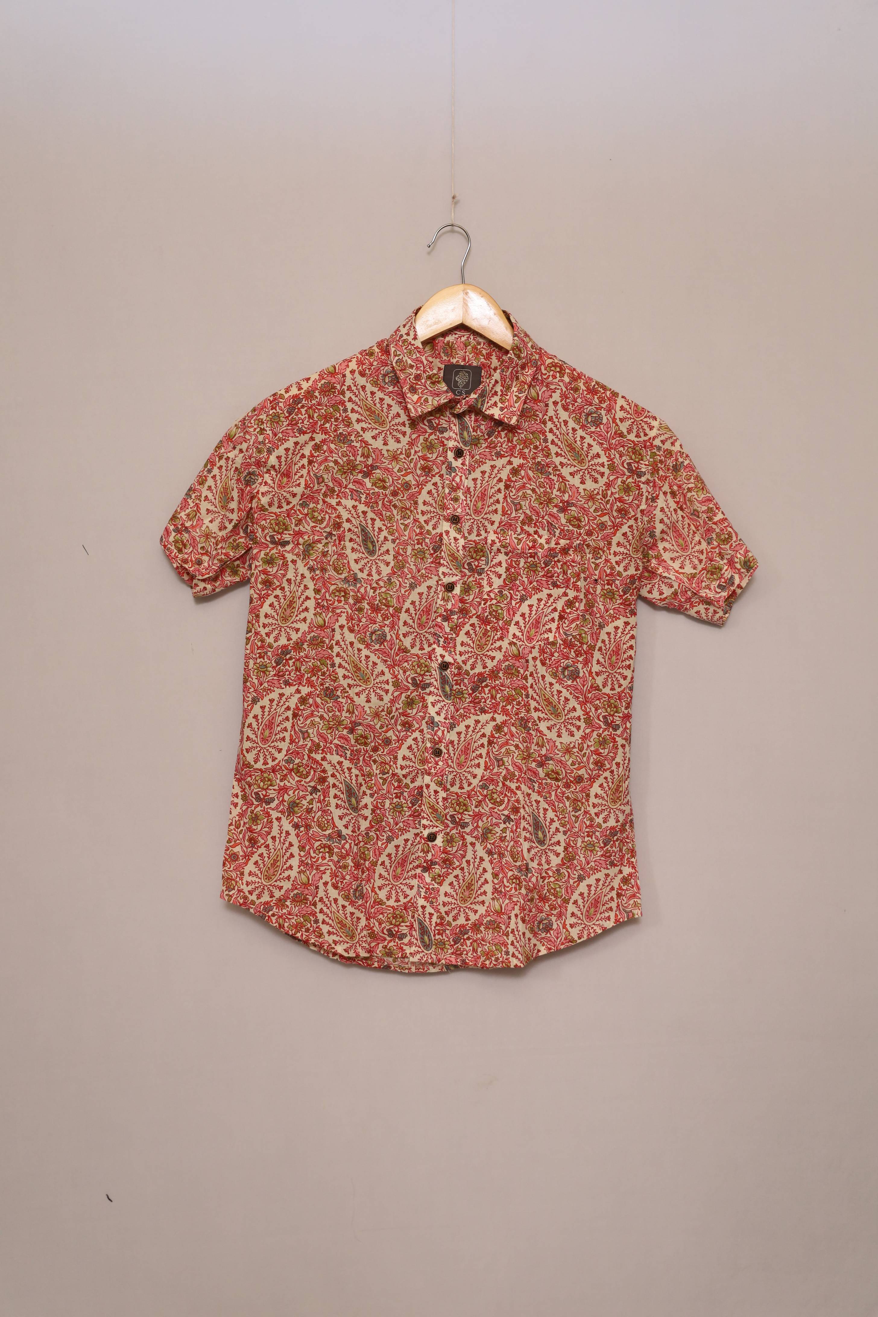 Rustic Meadow Paisley Cotton Shirt