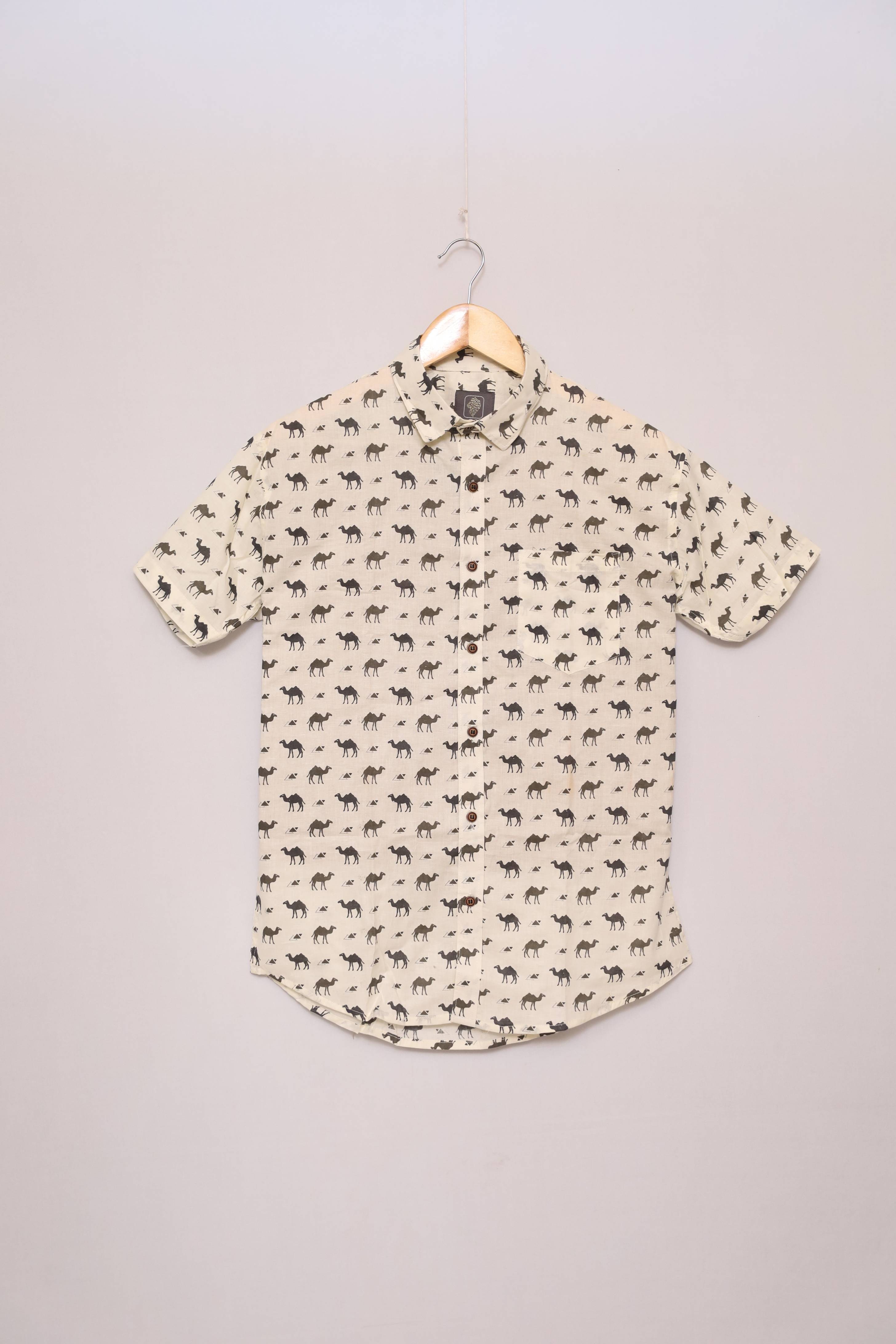 Safari Mustang Unisex Cotton Shirt