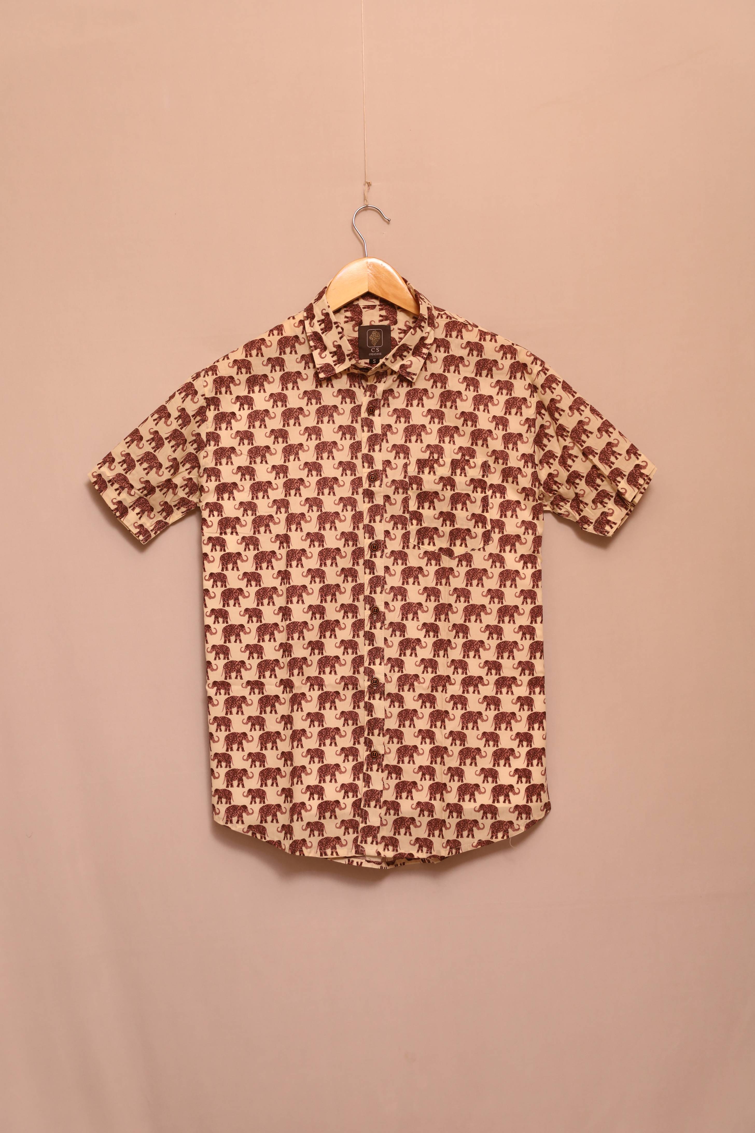 Scarlet Songbird Cotton Shirt