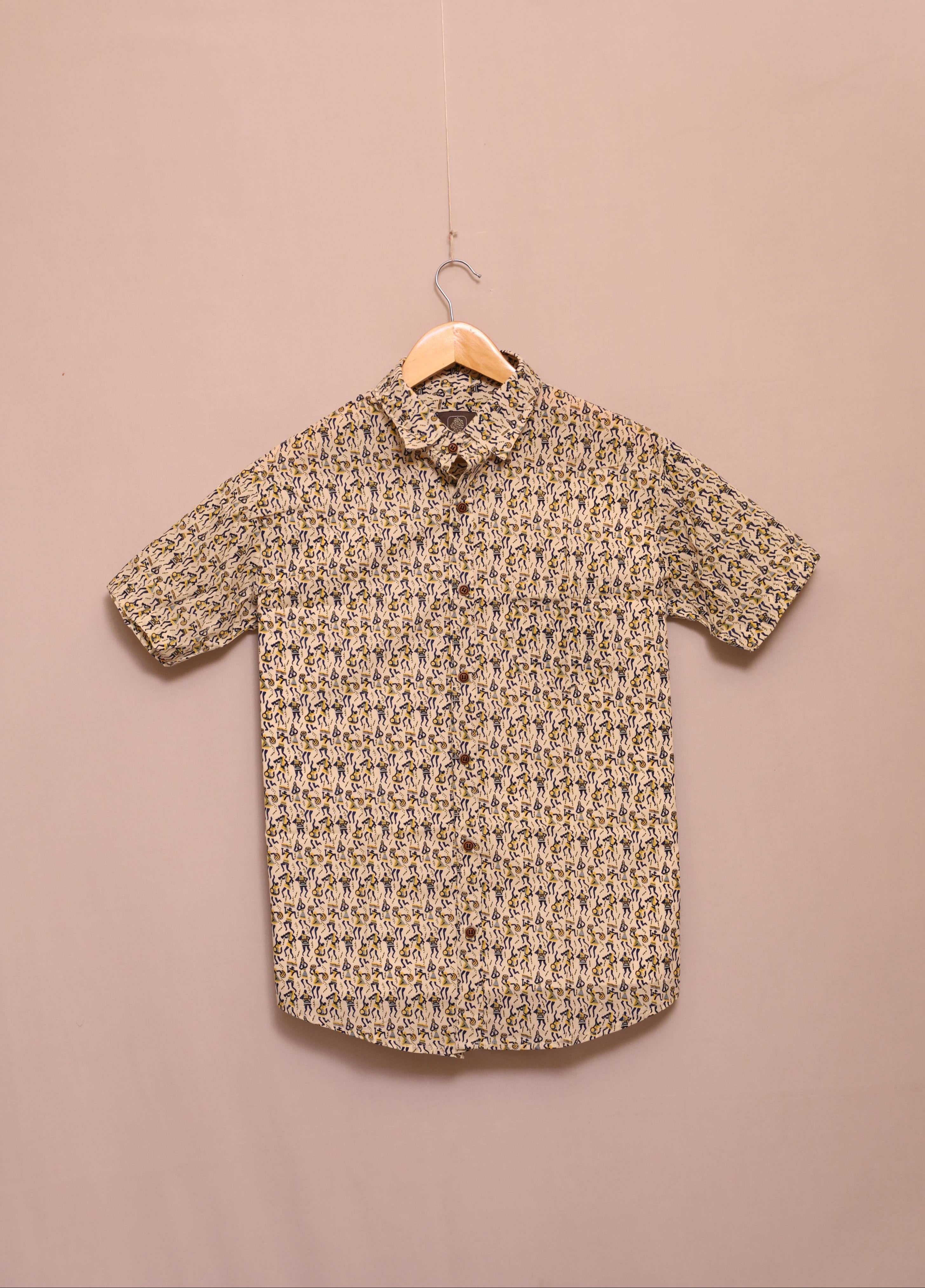 Sundown Stag Unisex Cotton Shirt