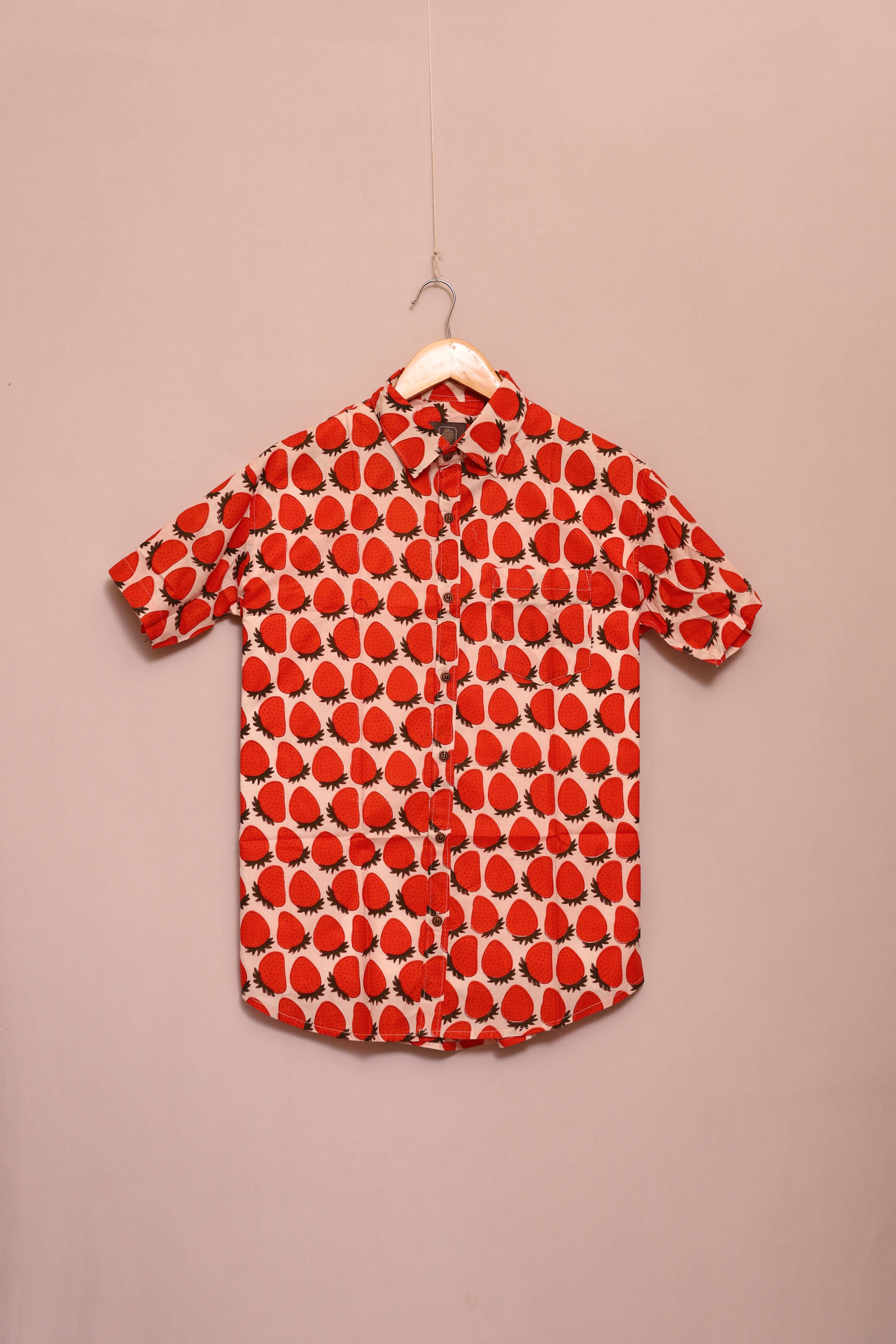 Sunset Blossom Cotton Shirt