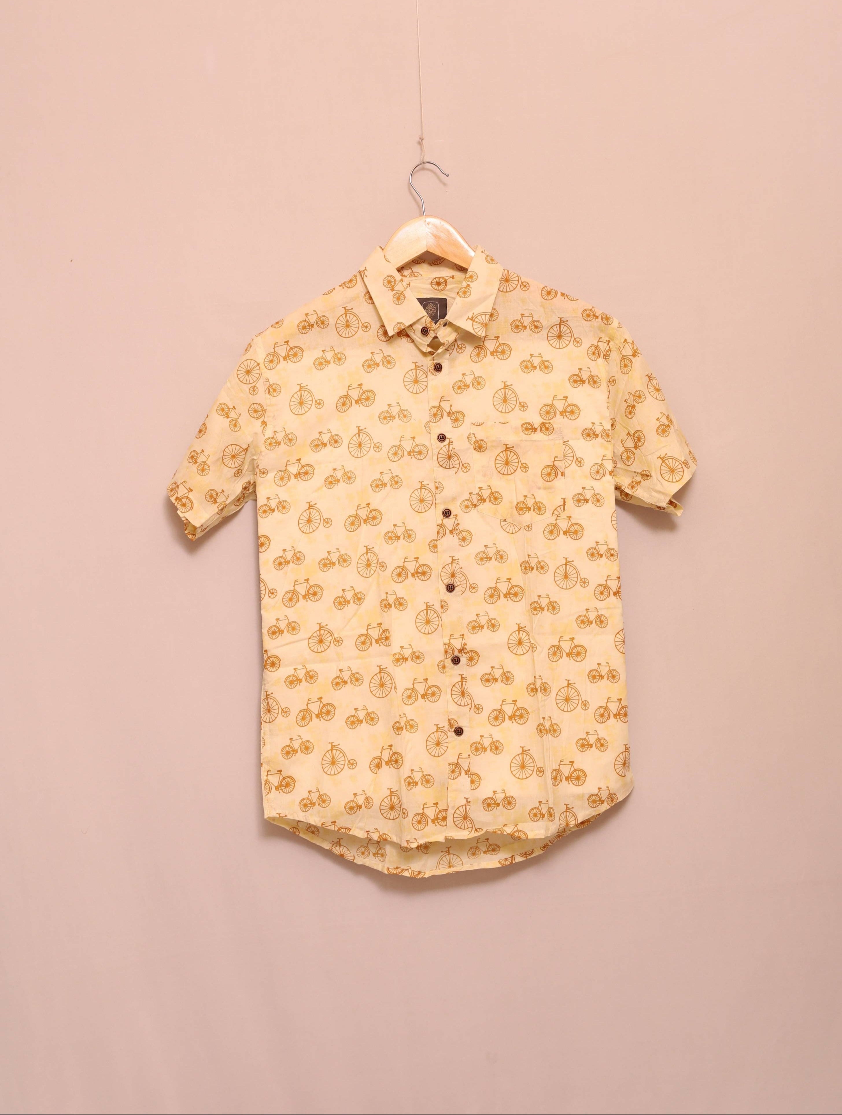 Vintage Cycle Unisex Cotton Shirt